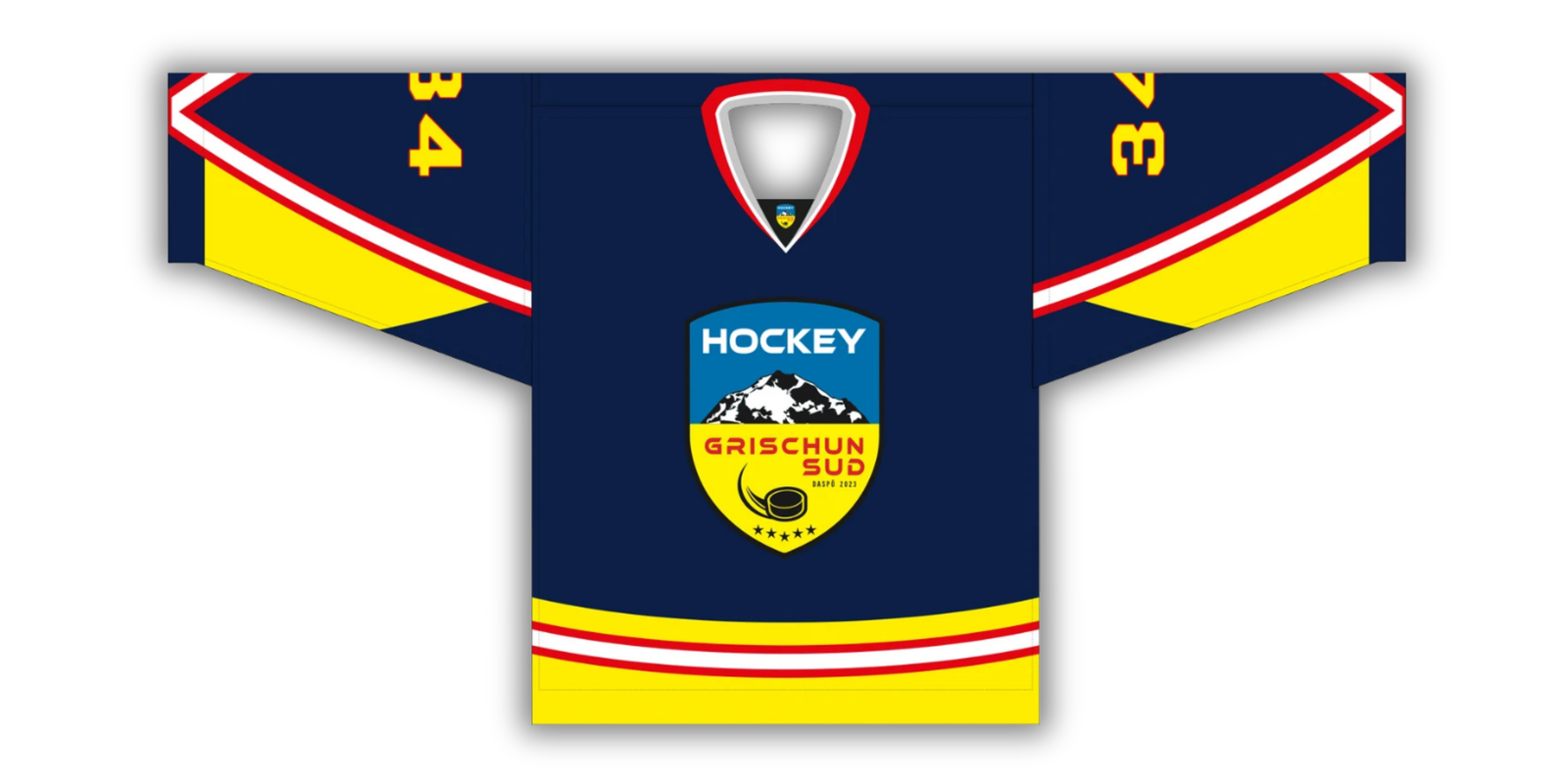 HGS Trikot 2025/26 – navyblau mit gelben Akzenten