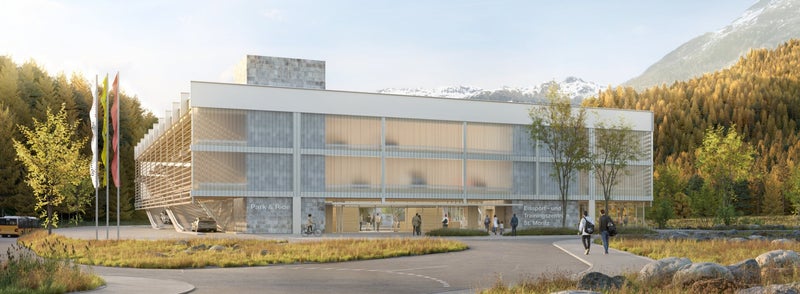 Aussenansicht Eissporthalle Islas