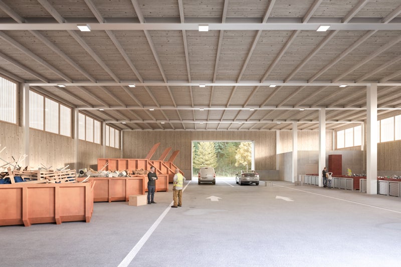 Wertstoffhalle / Recyclingstation